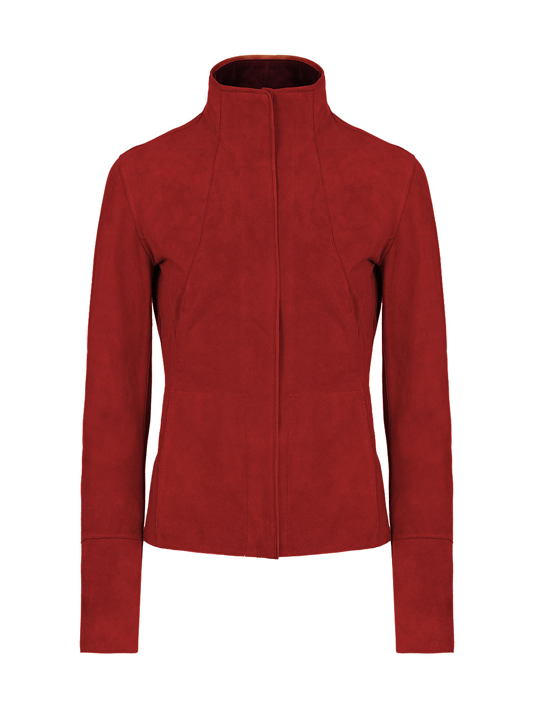Женская двусторонняя куртка красного цвета