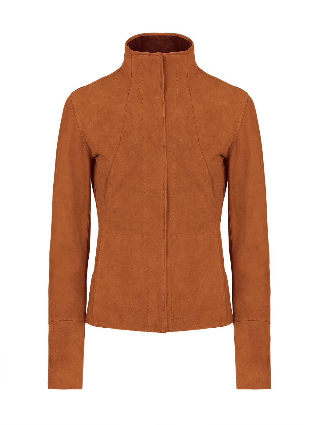 Женская двусторонняя куртка коричневого цвета