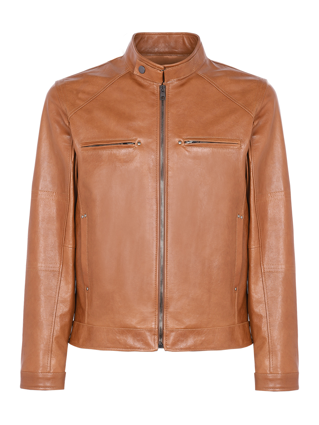 Goldrush Color Block Leather Jacket