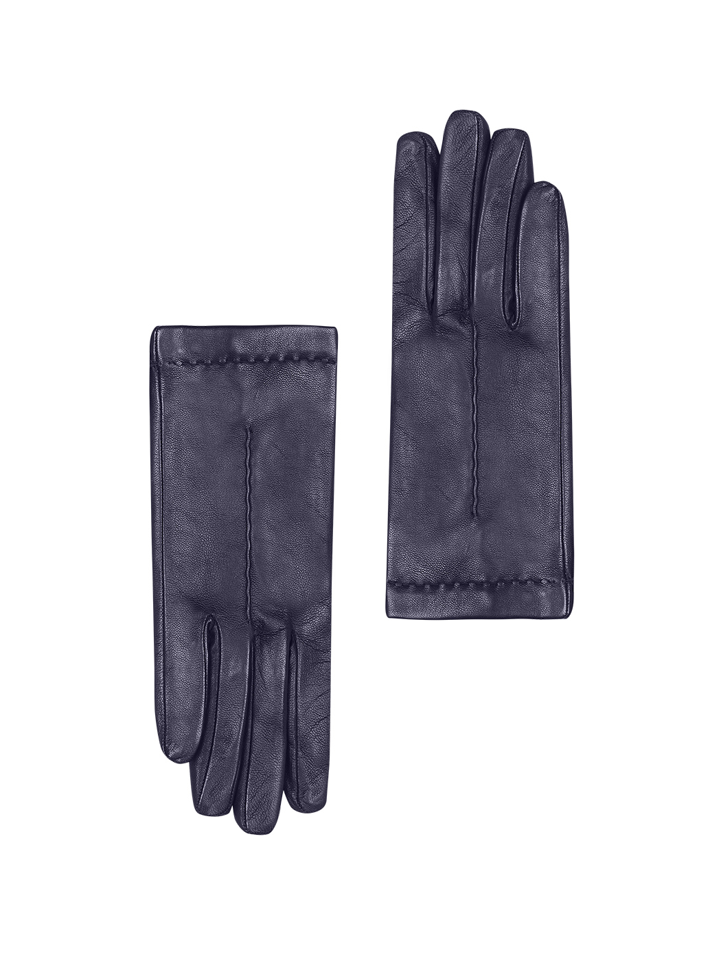 Элегантные кожаные перчатки кобальтового цвета