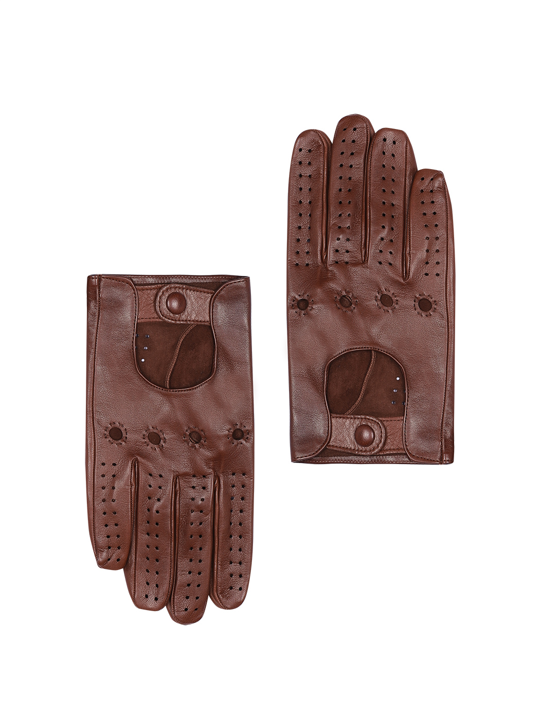 Men's Lambskin Driving Gloves Brown