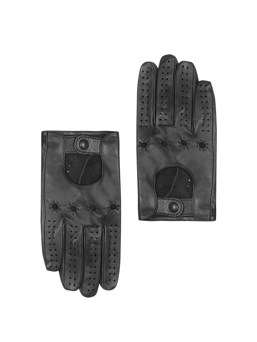 Men's Lambskin Driving Gloves Black