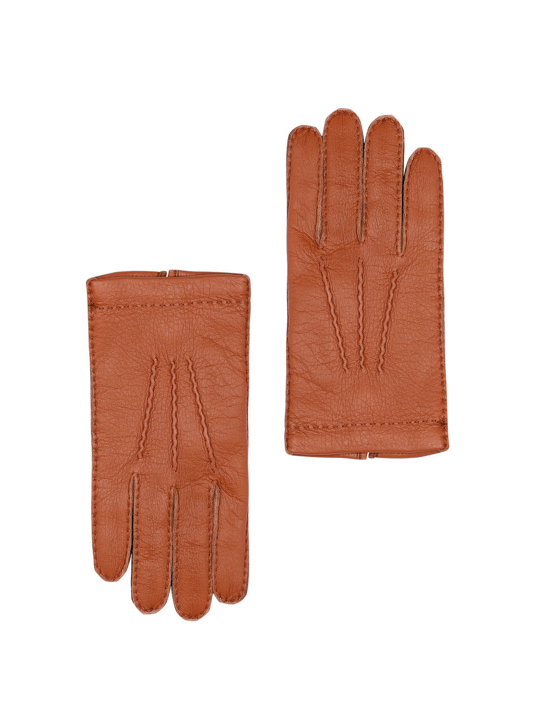 Men's Deerskin Gloves & Cashmere Lining Brown