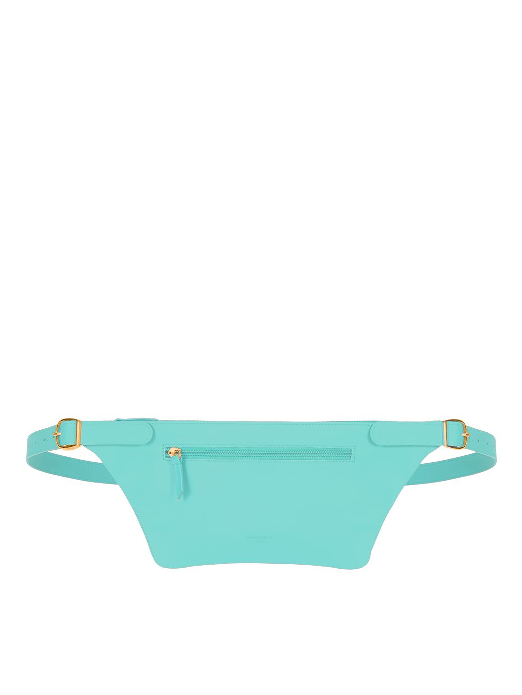 Slender Leather Sling Belt Bag Sea Green