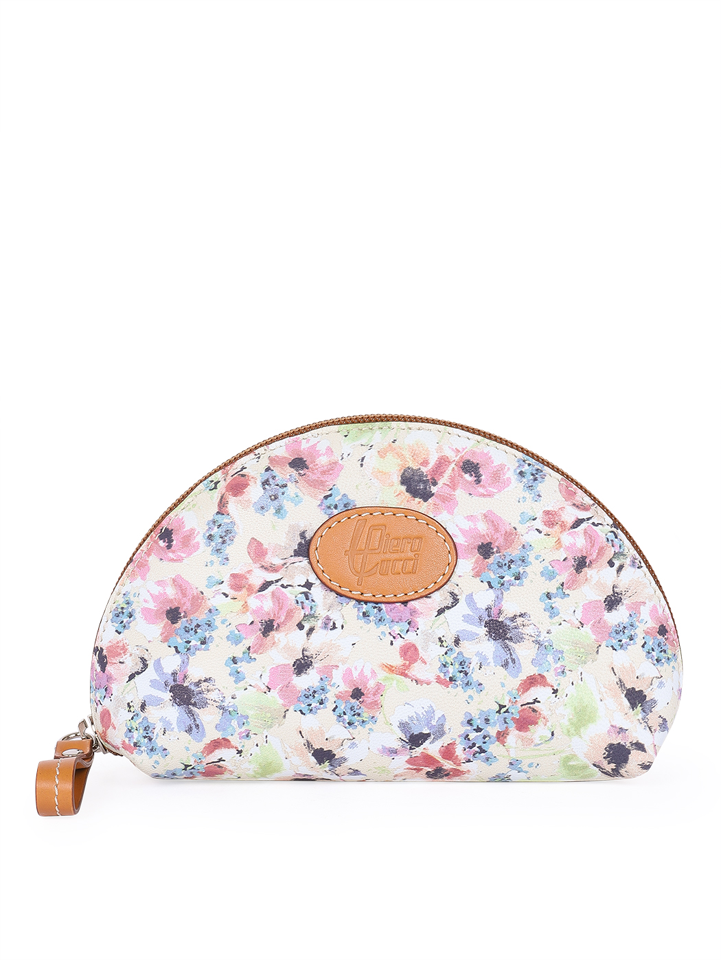 Large Clamshell Cosmetic Case - Floré Tobacco