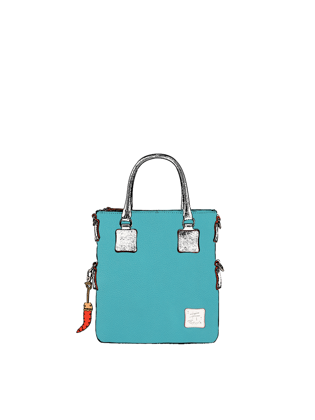 Mini Crossbody Bag Sky Blue - Handmade in Italy