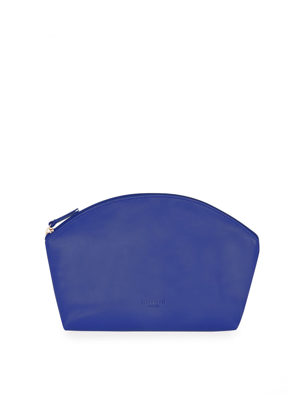 Кожаный клатч на ремне синего цвета
