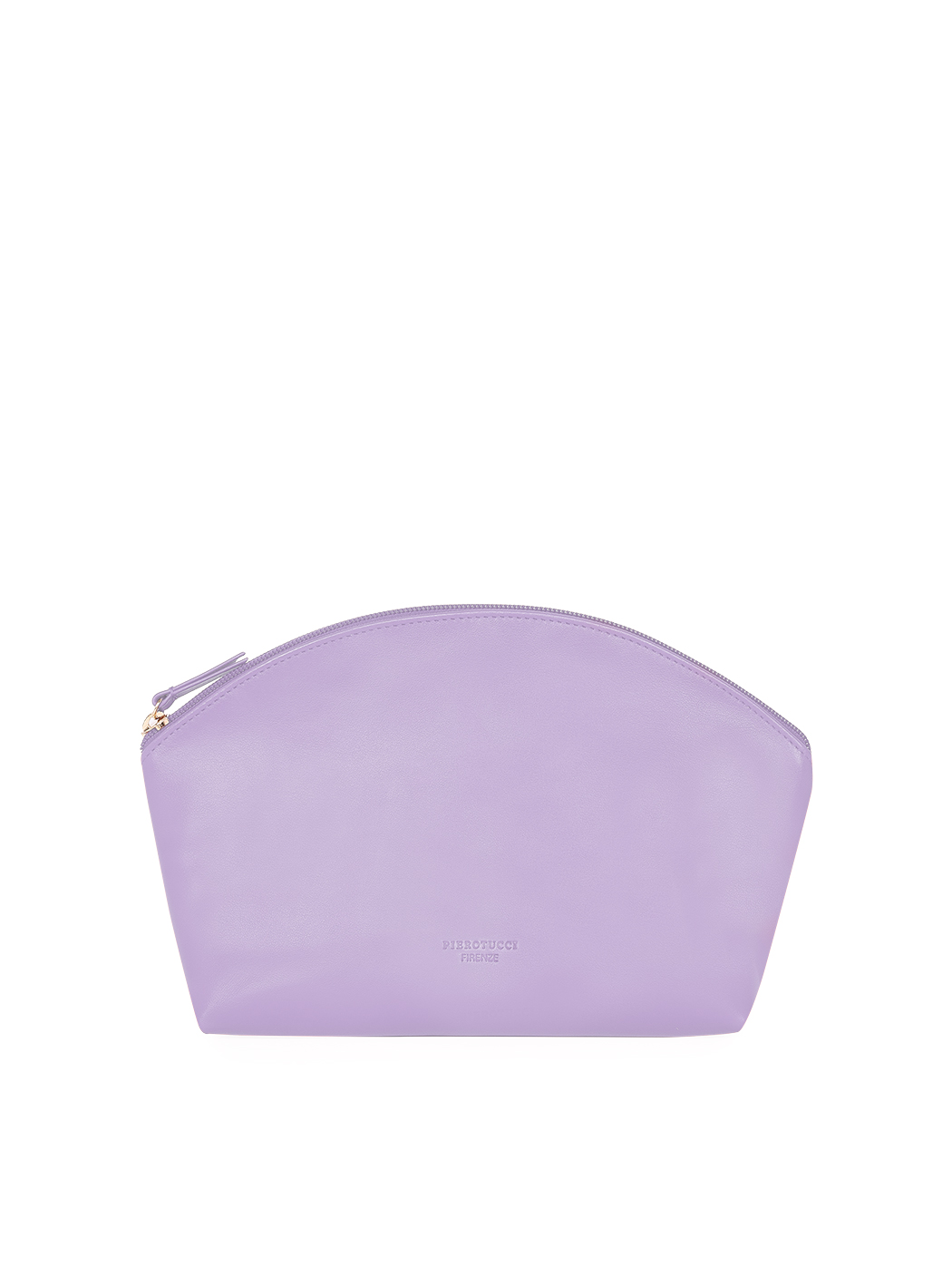 Кожаный клатч на ремне лилового цвета