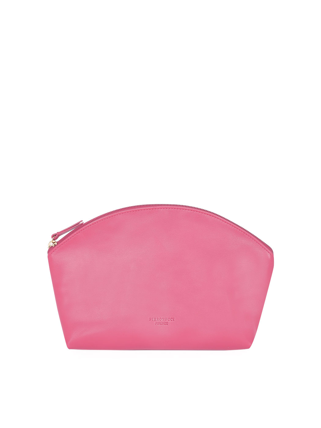 Кожаный клатч на ремне розового цвета