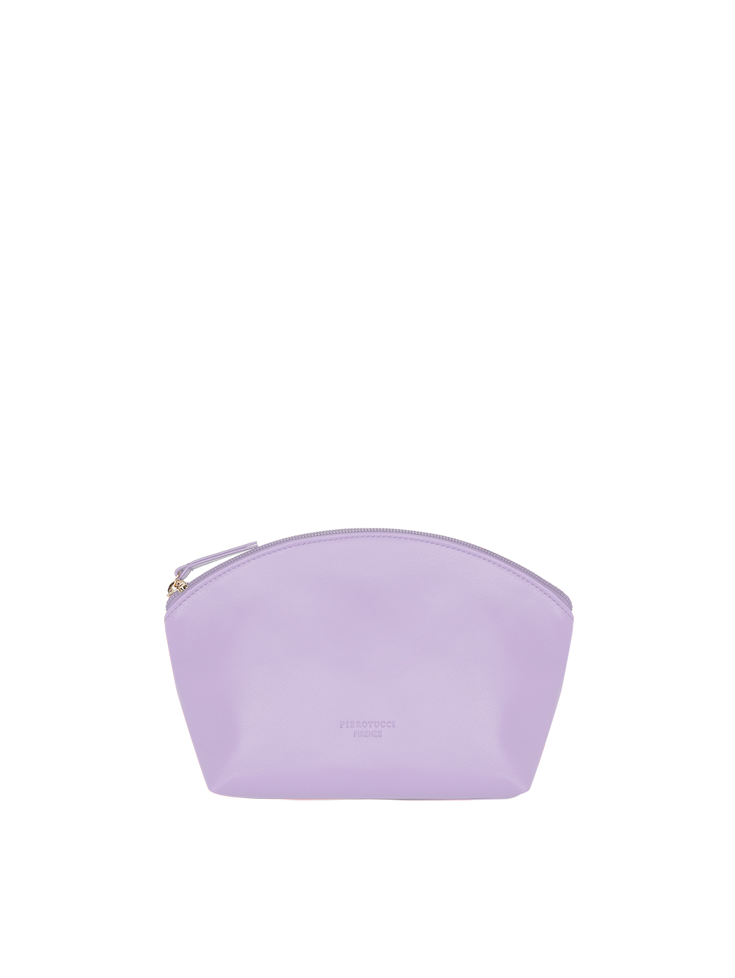Pochette in pelle lilla con tracolla