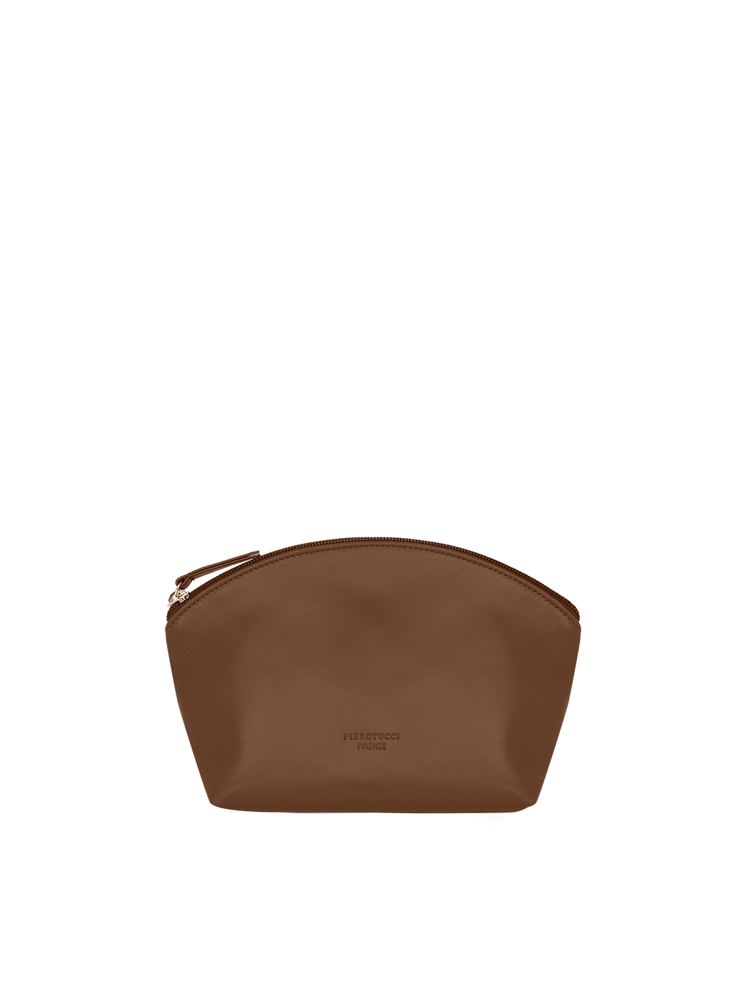 Half Moon Essentials Pouch Crossbody Dark Brown Leather