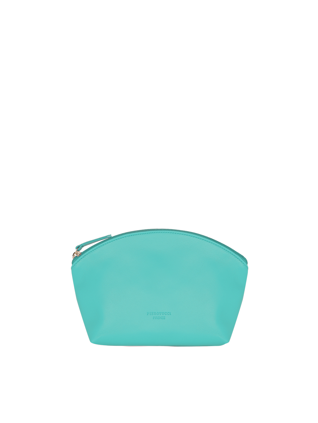 Pochette in pelle con tracolla Verde Acqua