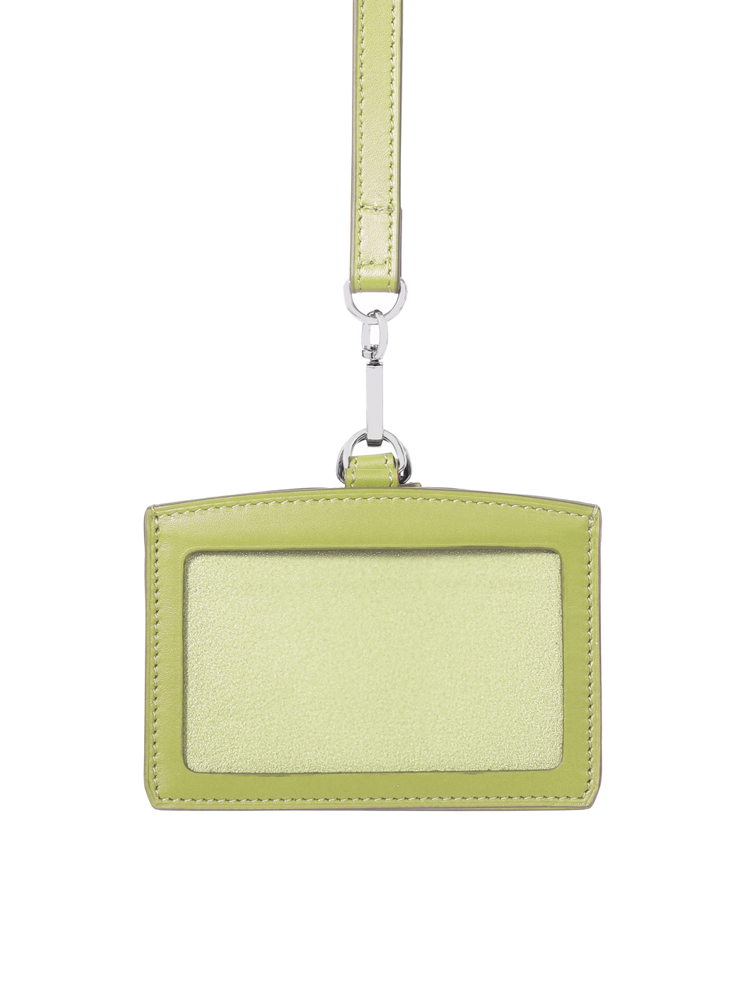 Porta badge da collo in pelle Baranil Pistacchio