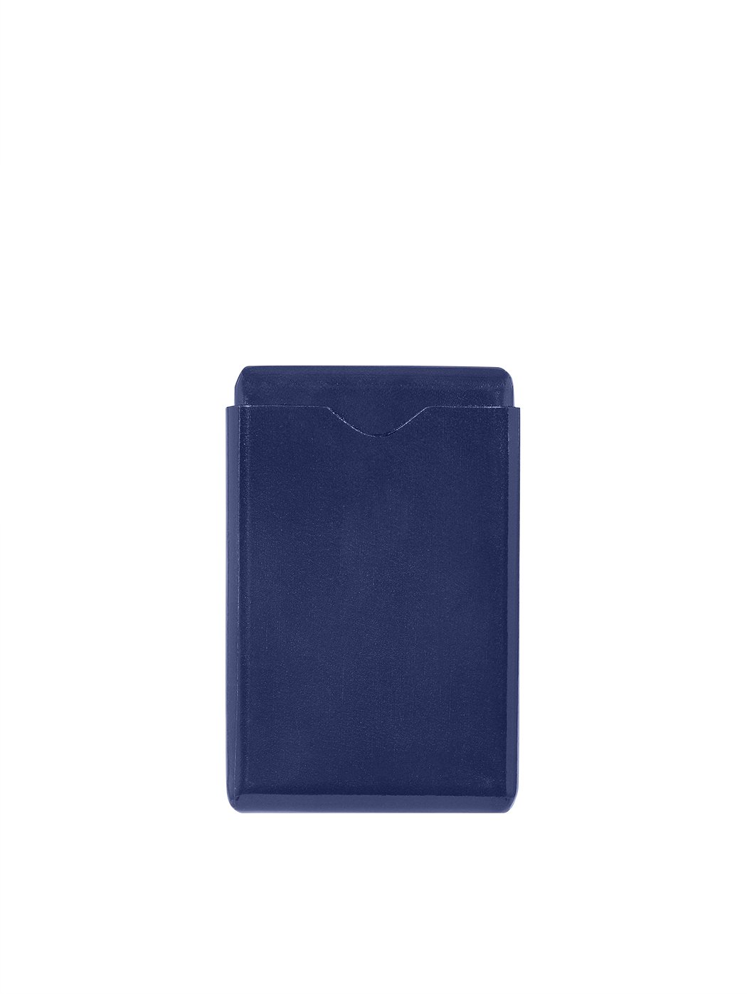 Business Card Holder Molded Leather Blue