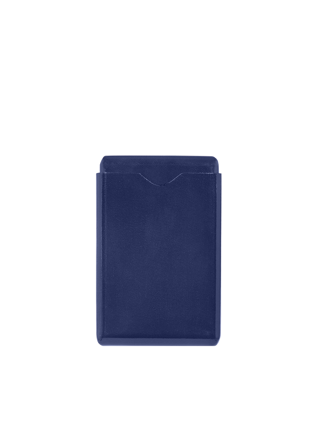 Porta biglietti in cuoio blu