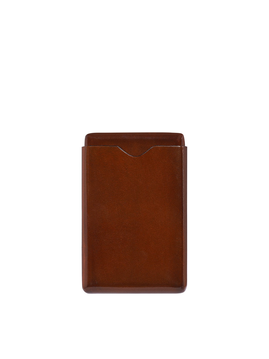 Business Card Holder Molded Leather Dark Red