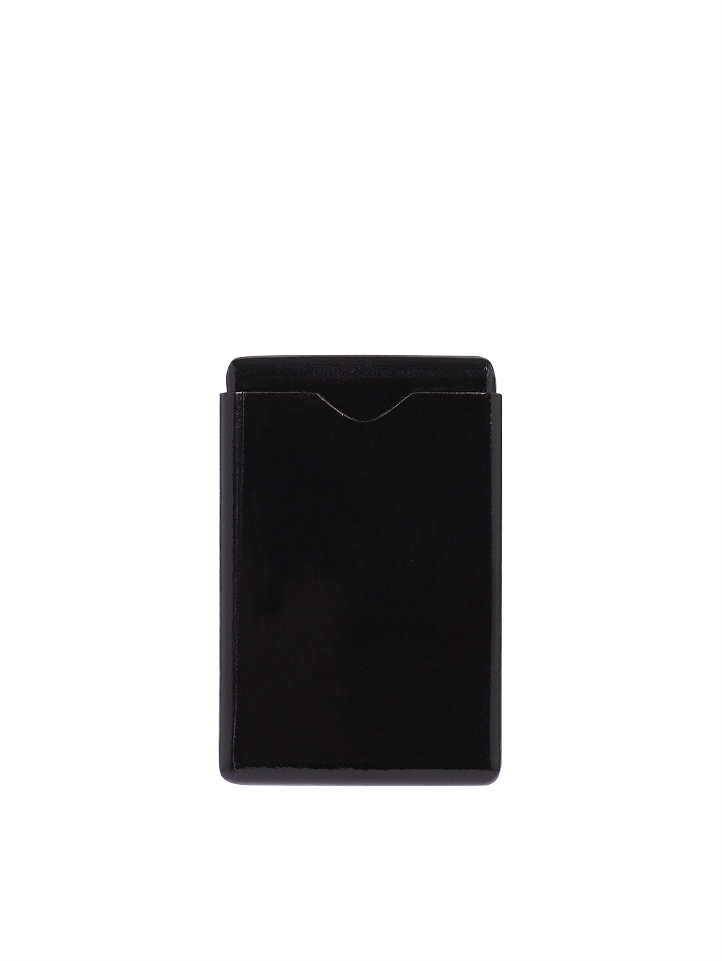 Business Card Holder Molded Leather Black