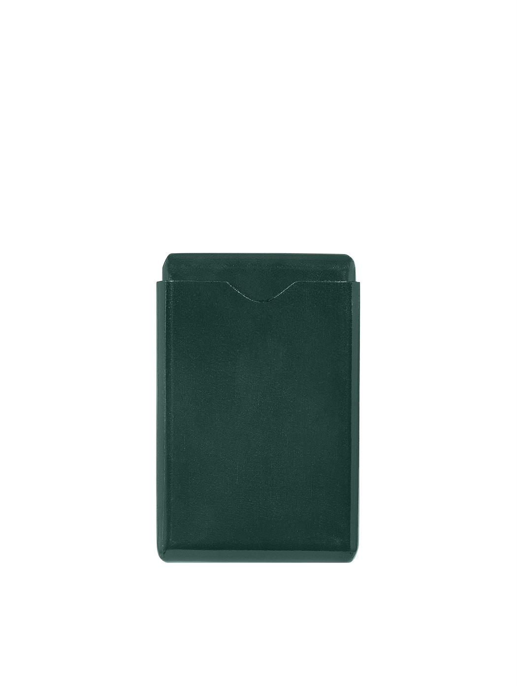 Кожаный футляр для визитных карточек зеленого цвета