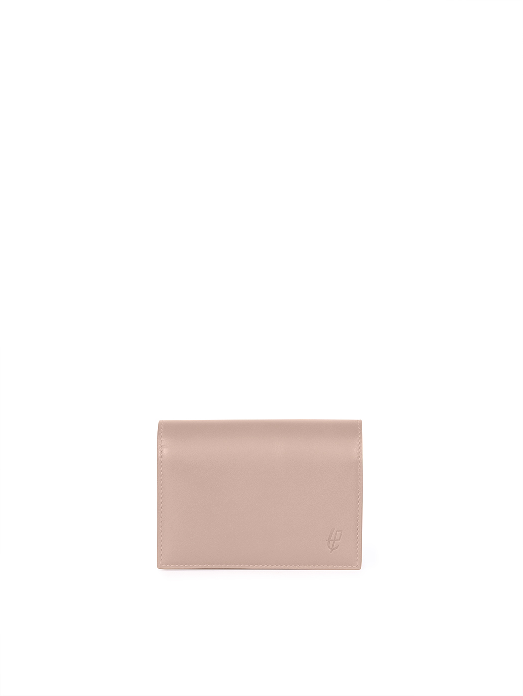 Compact Card Holder Baranil Leather Stone