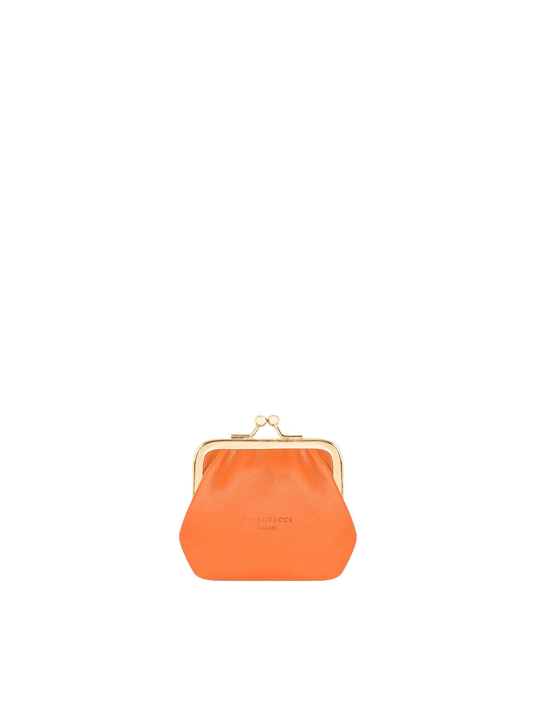 Small Kiss Lock Coin Purse Orange