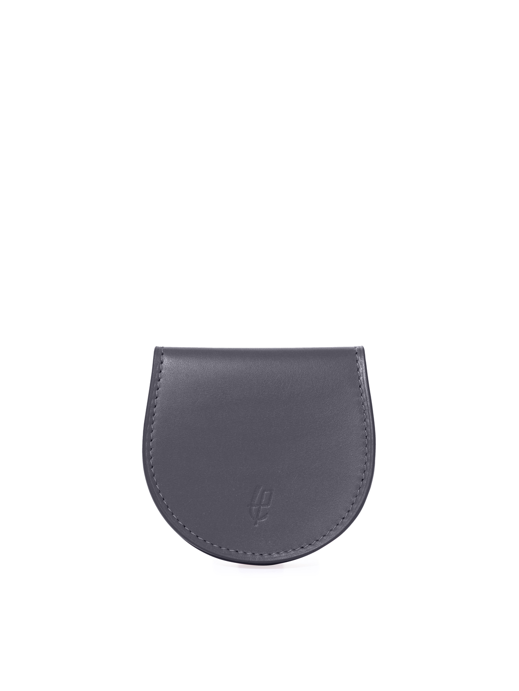 Flap Over Snap Coin Pouch Baranil Leather Blue