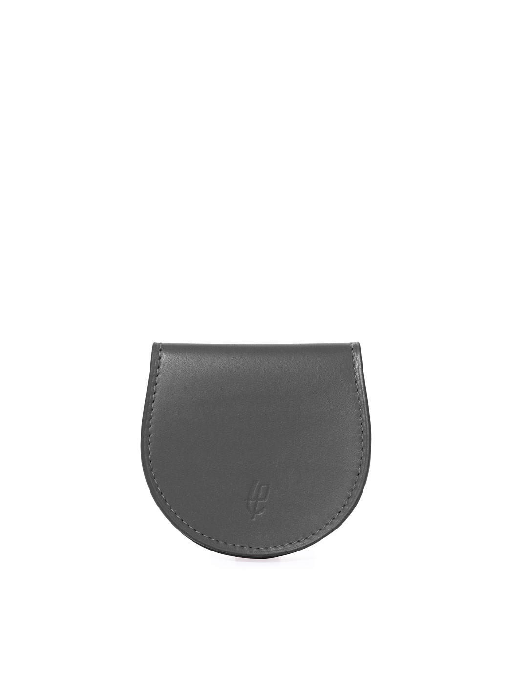 Flap Over Snap Coin Pouch Baranil Leather Black