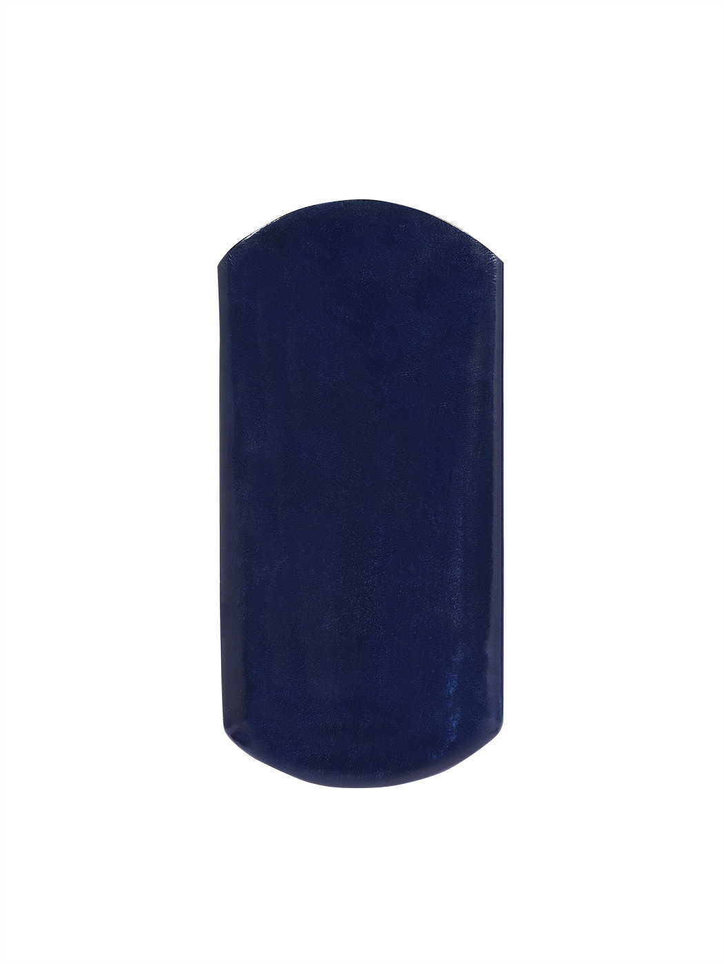 Кожаный футляр для очков ручной работы синего цвета