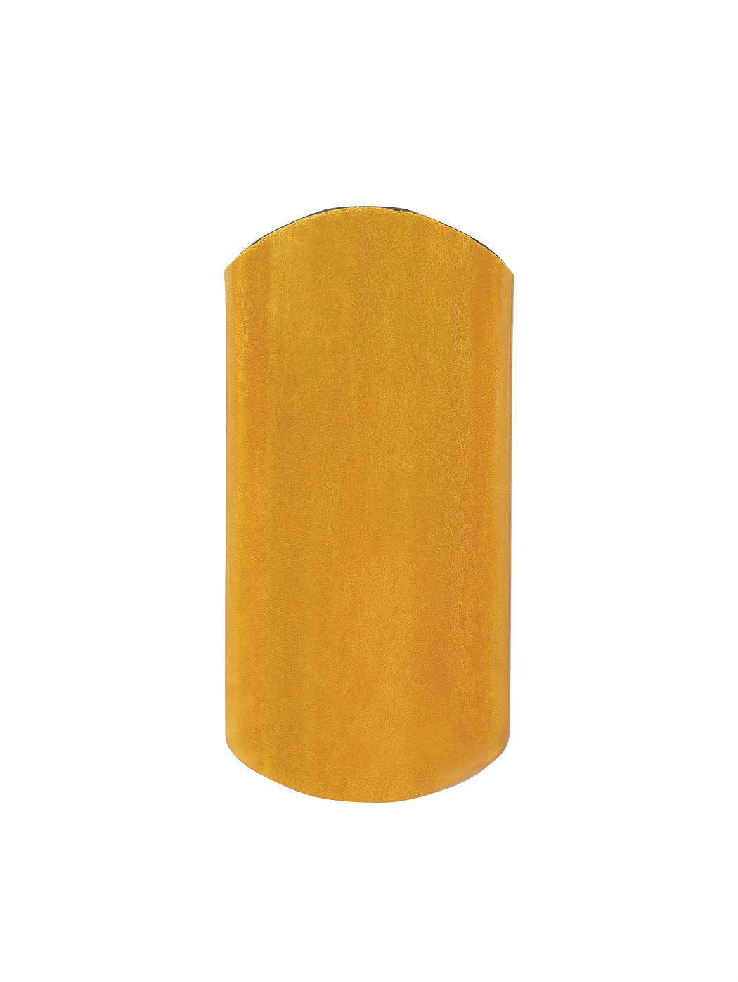 Кожаный футляр для очков ручной работы желтого цвета