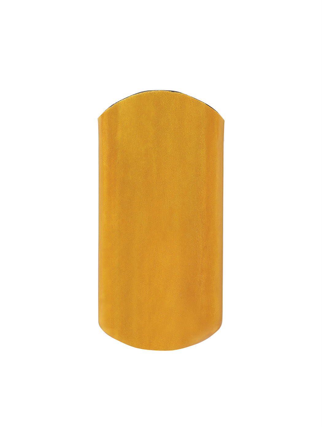 Eyeglass Holder Case Leather Yellow