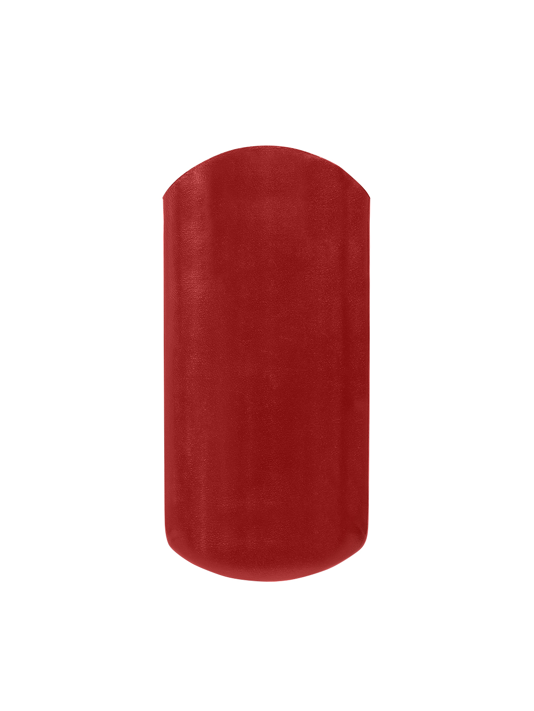Кожаный футляр для очков ручной работы красного цвета