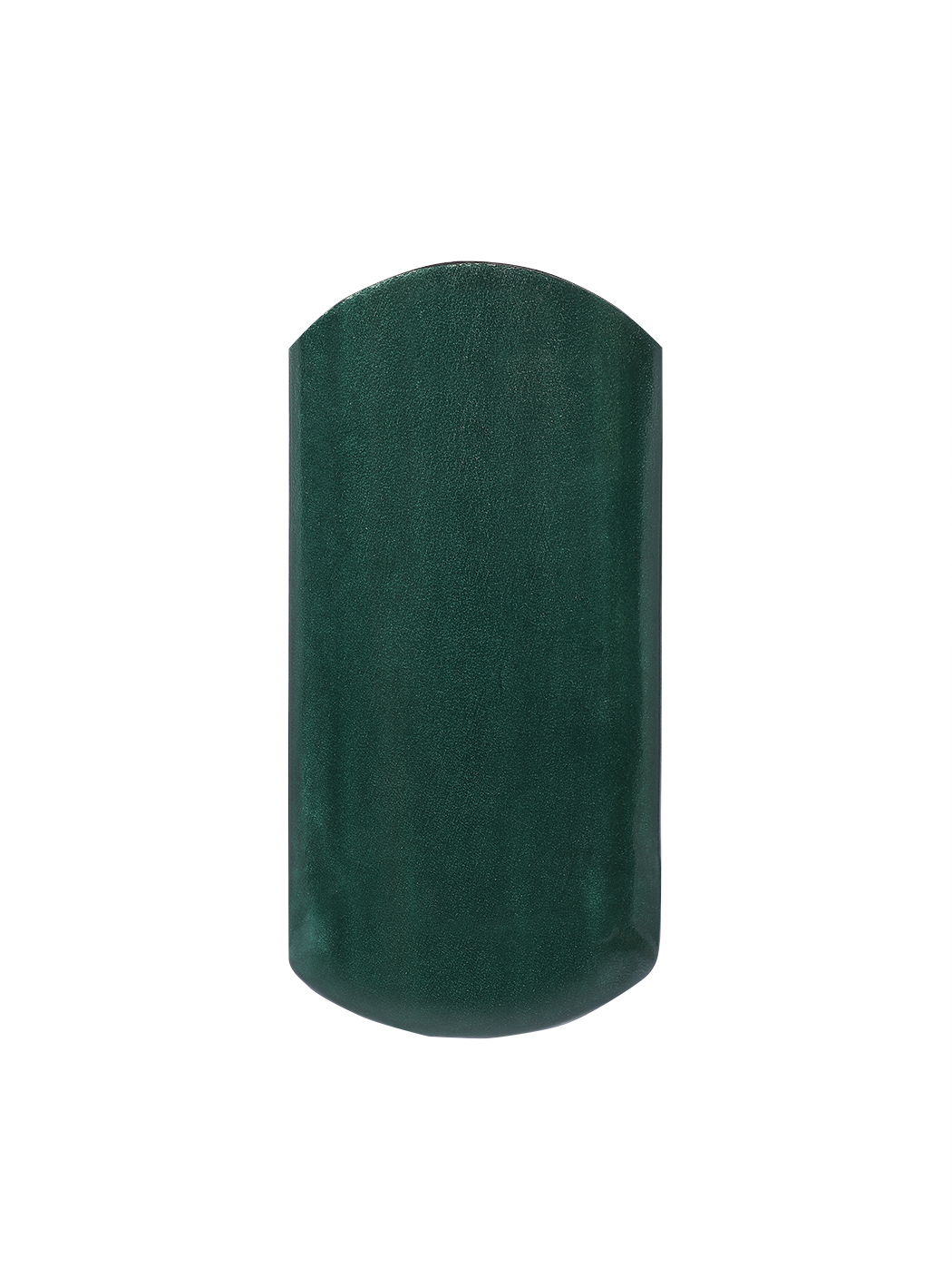 Кожаный футляр для очков ручной работы зеленого цвета