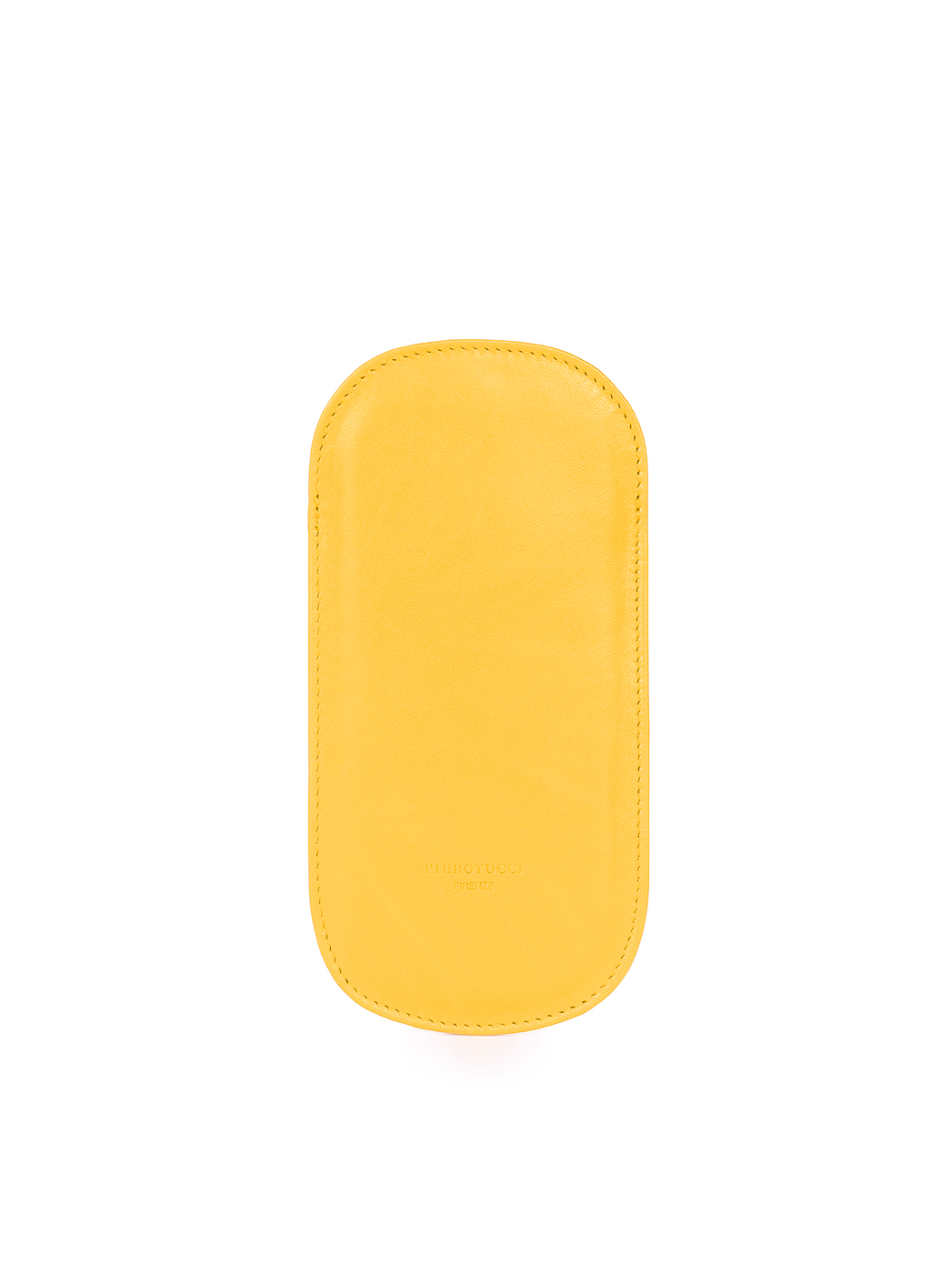 Yellow leather glasses case