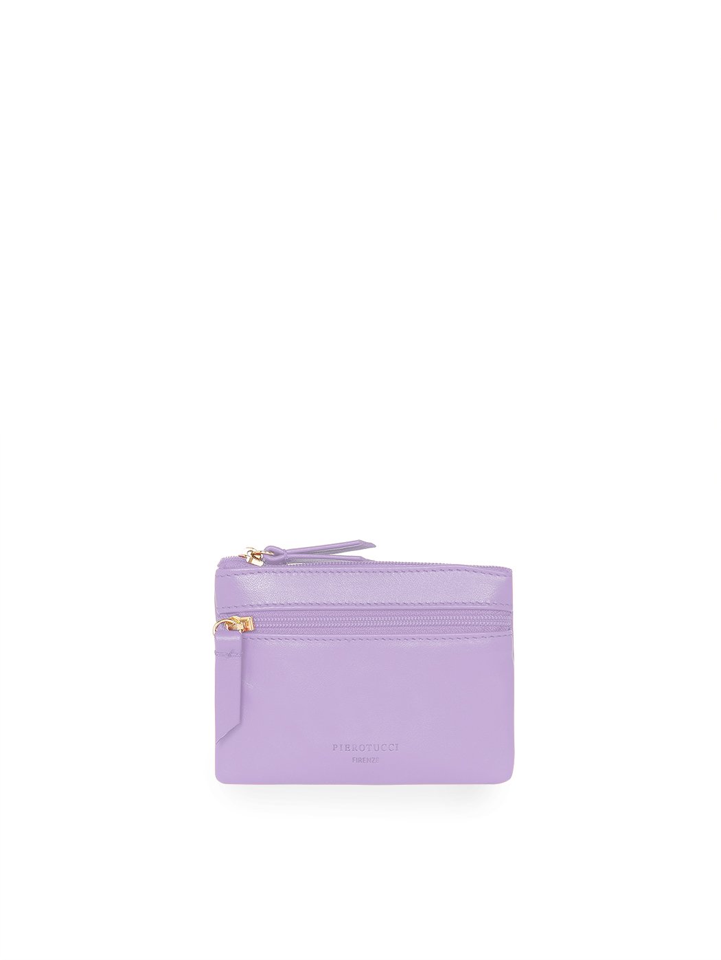 Card and Coin Double Pocket Purse Lilac
