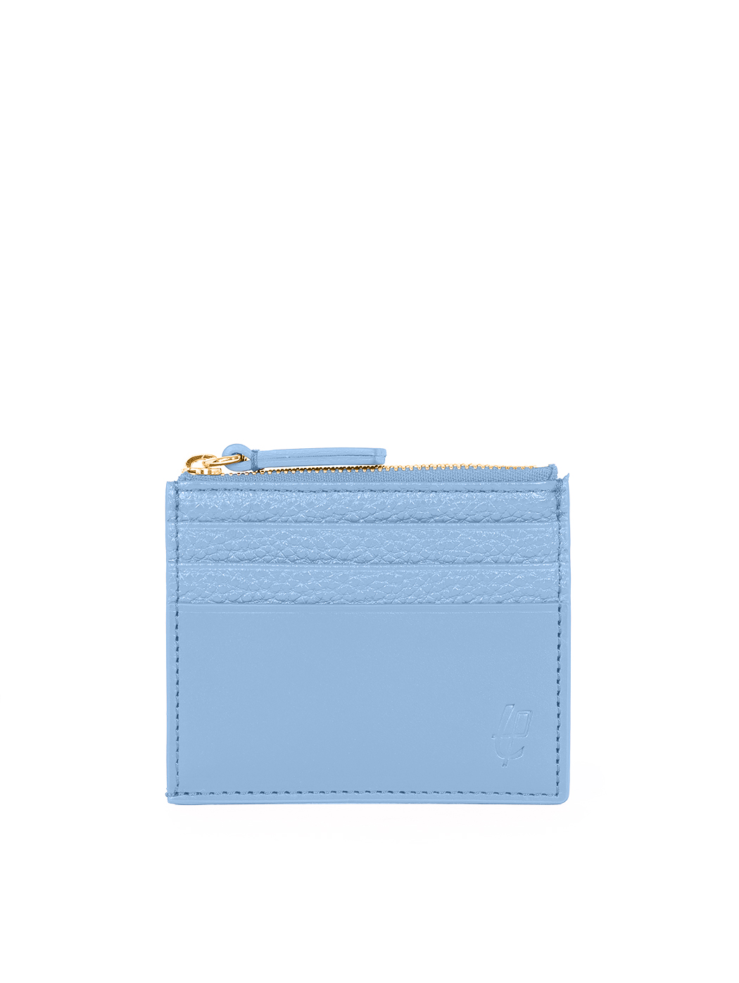 Slender Card Holder Mammut and Nappa Cuoio Sky Blue