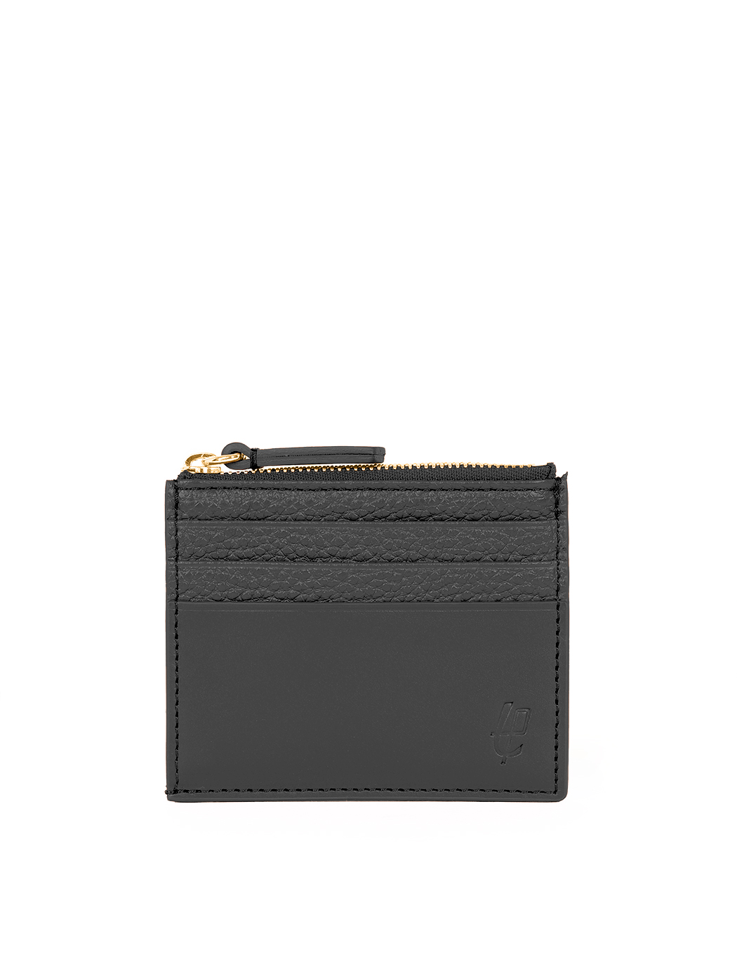 Slender Card Holder Mammut and Nappa Cuoio Jet Black