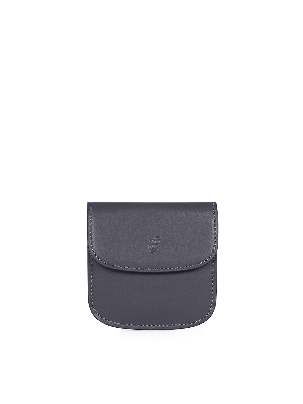 Compact Bifold Card Holder Wallet Baranil Leather Blue