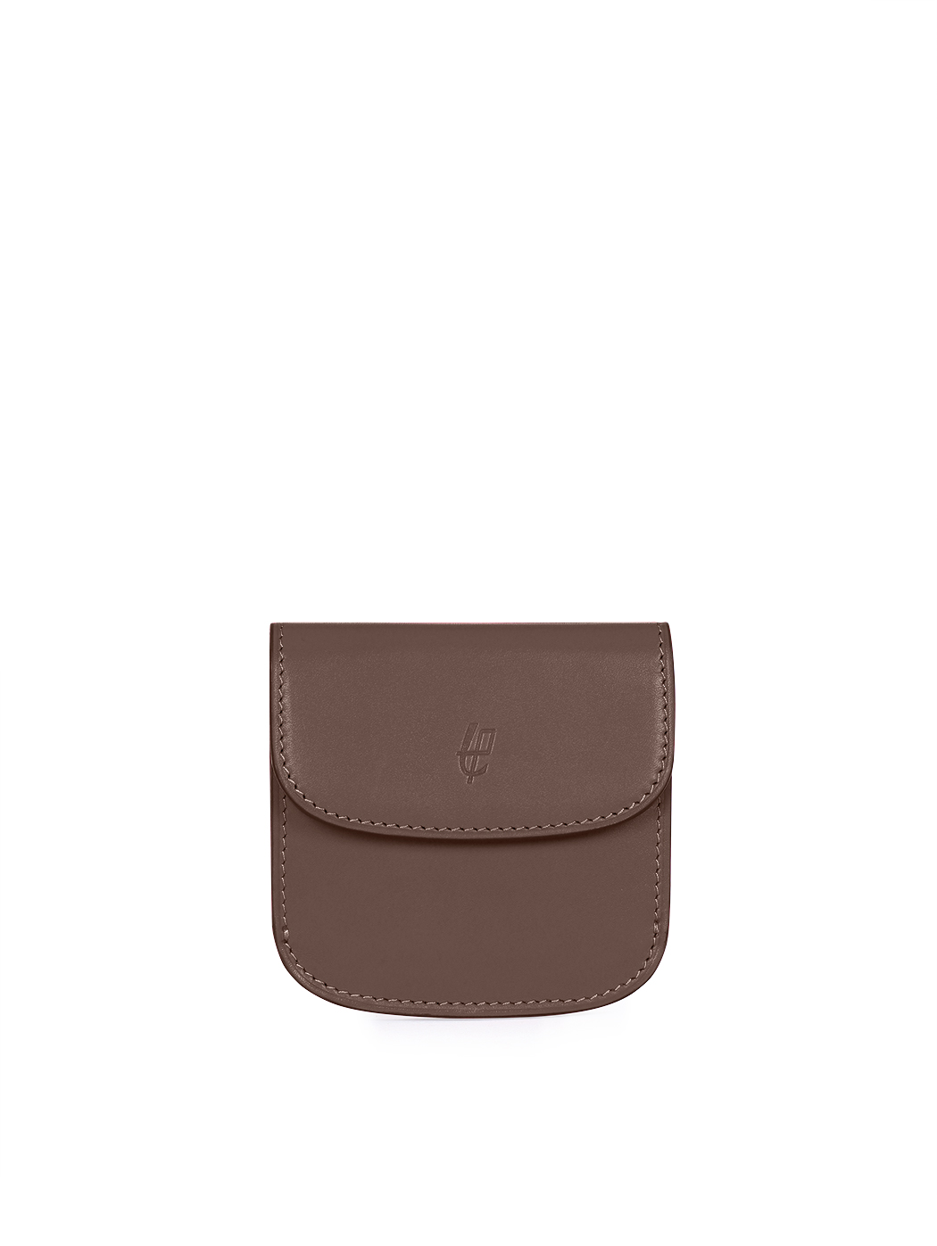 Compact Bifold Card Holder Wallet Baranil Leather Brown