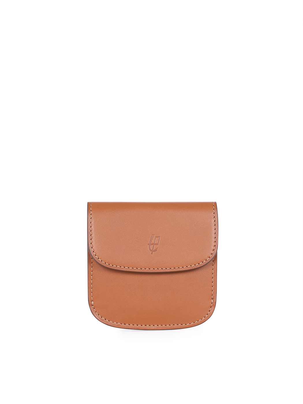 Compact Bifold Card Holder Wallet Baranil Leather Tan