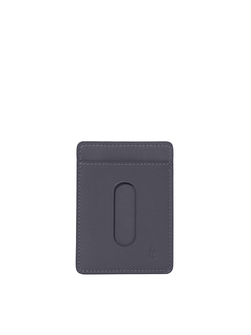 Slim Metro Card Holder Baranil Leather Blue
