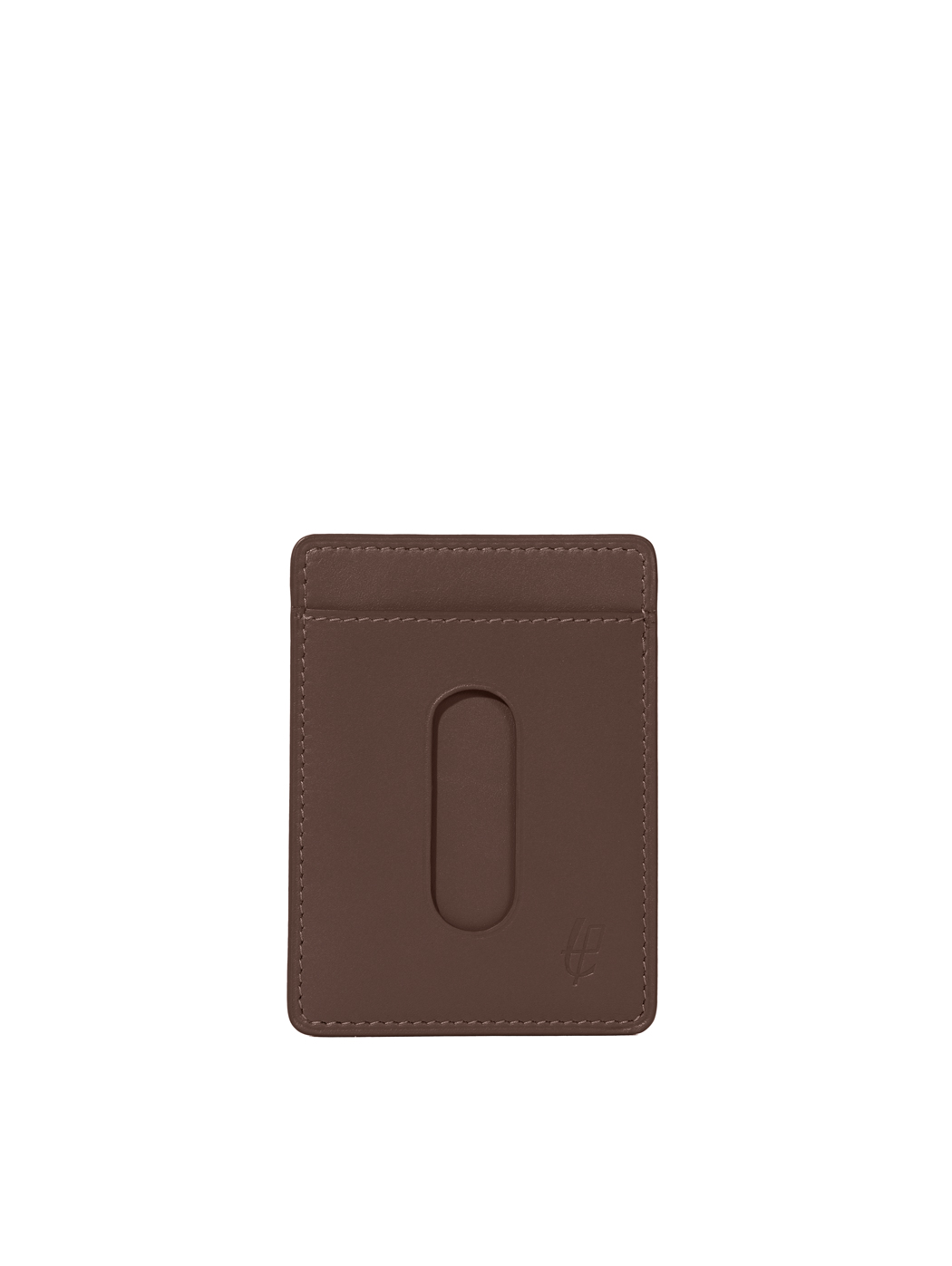 Slim Metro Card Holder Baranil Leather Brown
