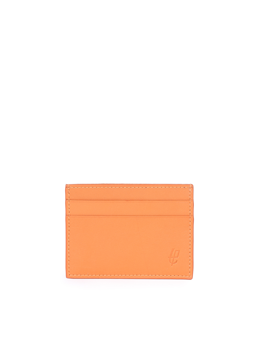 Slim Card Holder Leather Orange