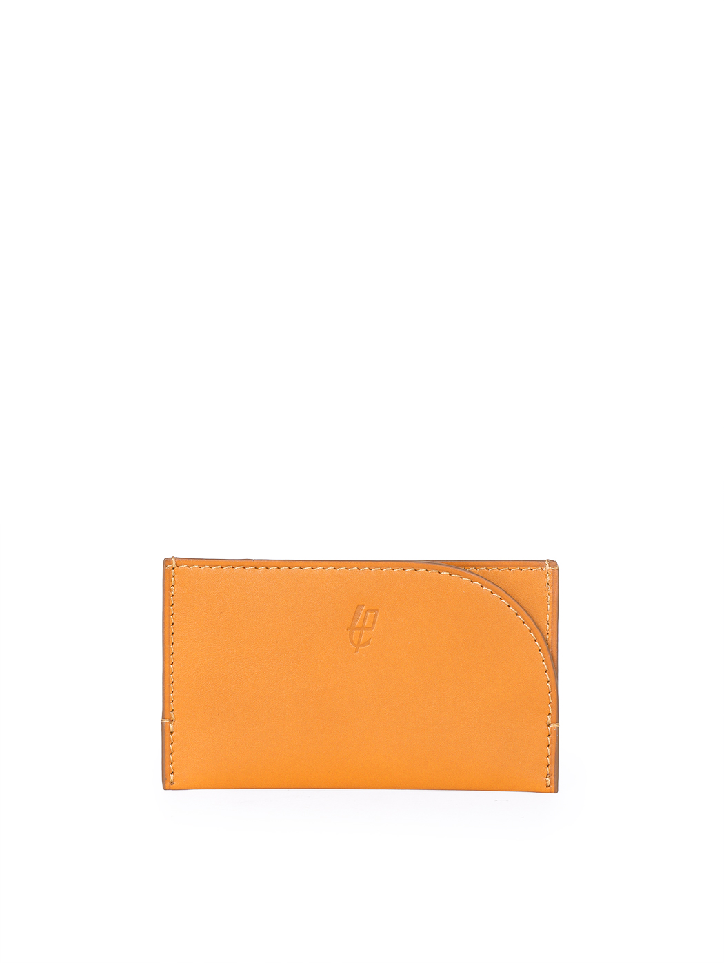 Slim Card Case Luxe Baranil Leather Orange