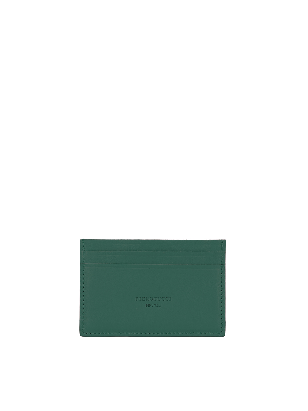 Slim Essential Card Case Leather Jade Green