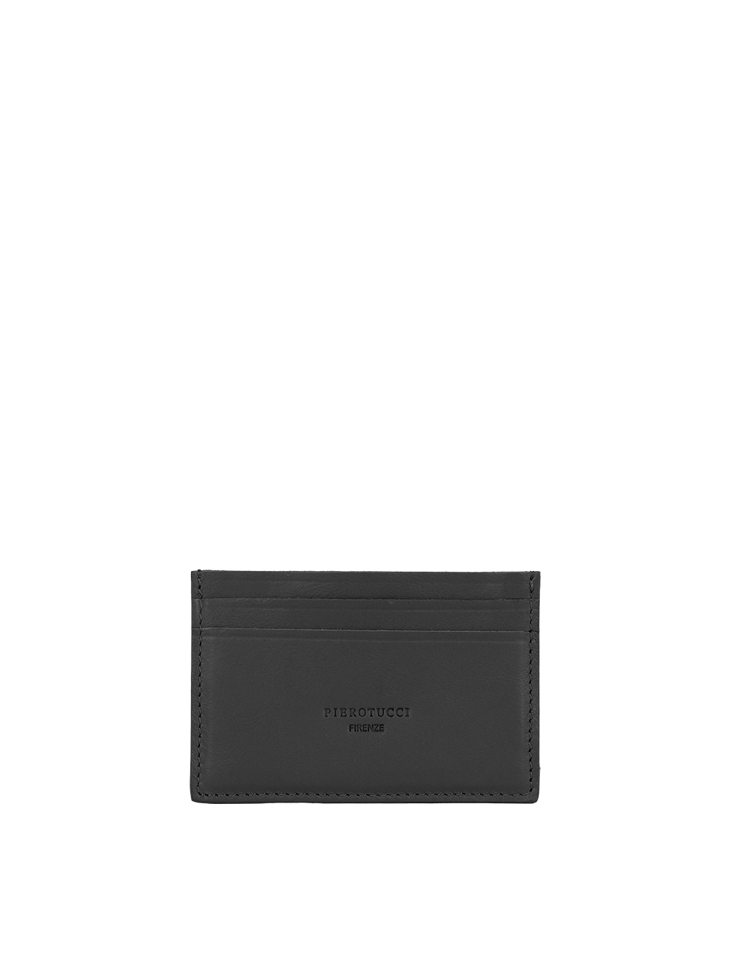 Slim Essential Card Case Leather Black