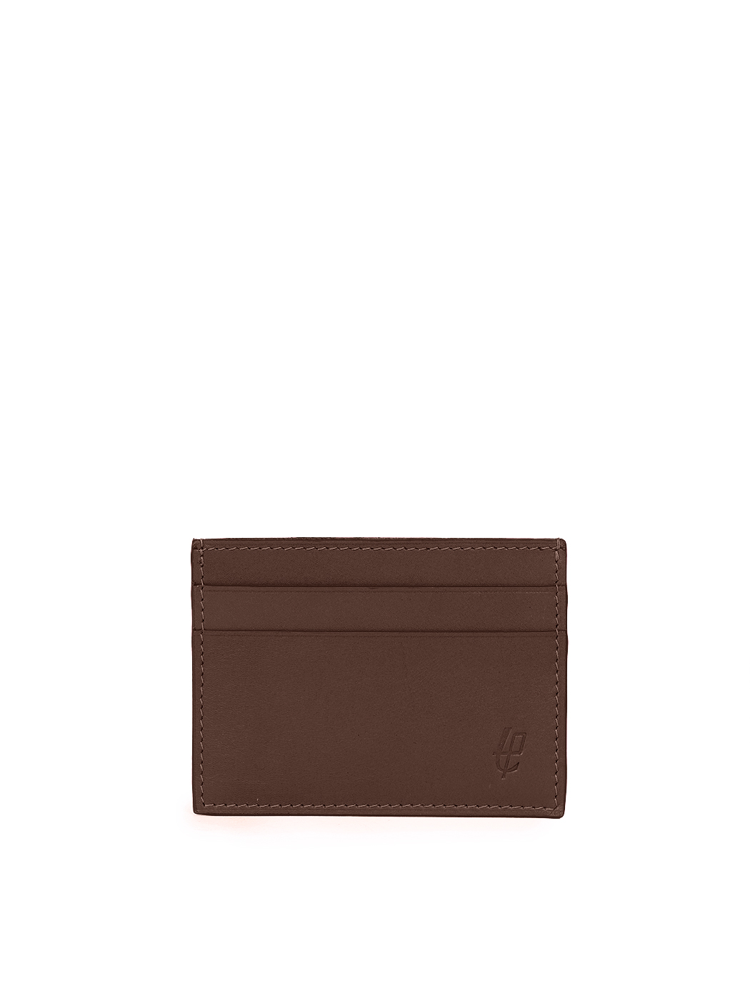 Slim Card Holder Leather Brown