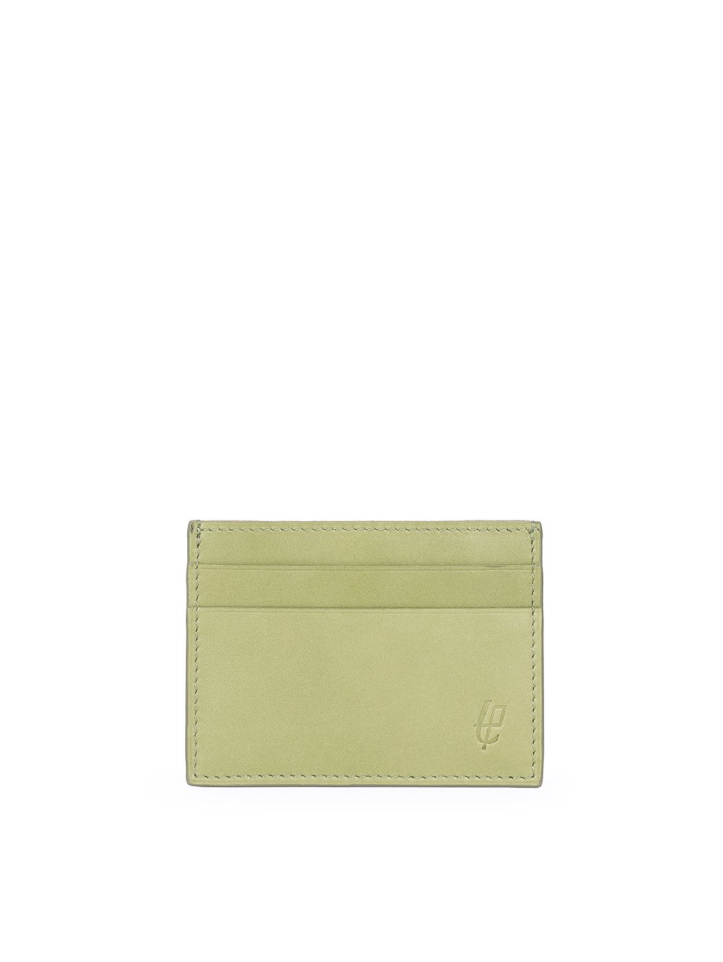 Slim Card Holder Leather  Pistachio Green