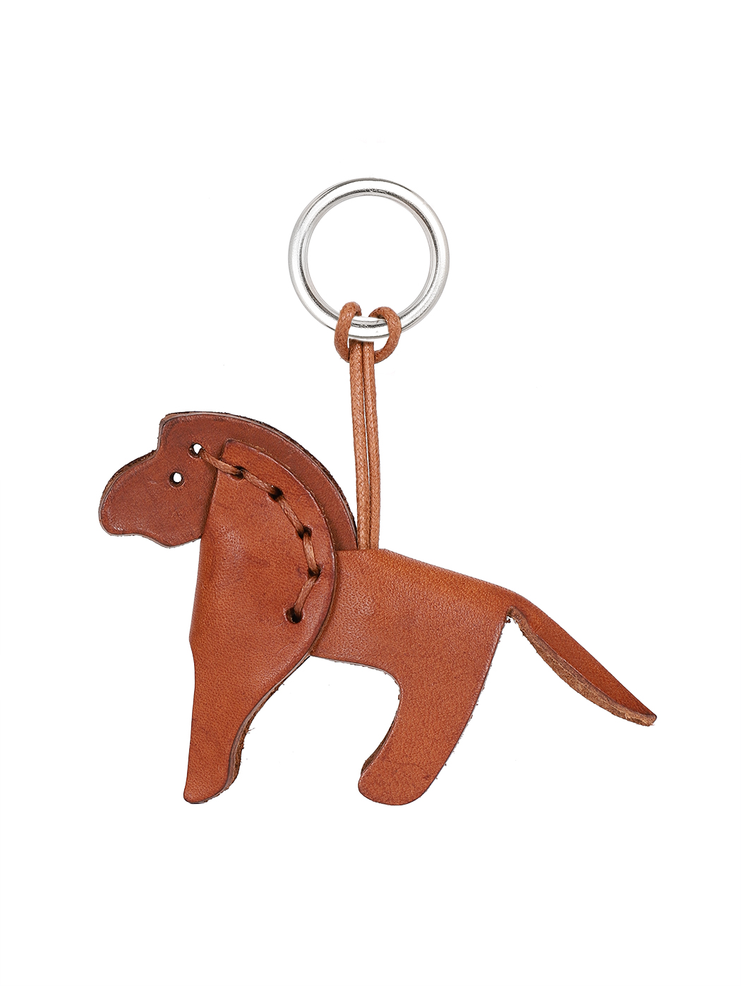 Keychain Leather Animal - Brown Horse