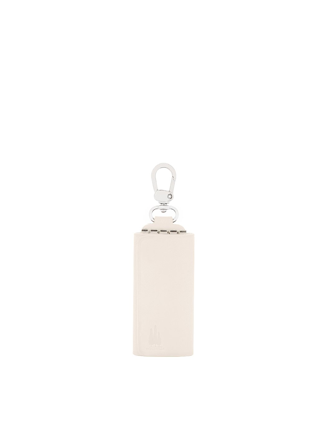 Key Case Trifold Holder in Leather Ivory