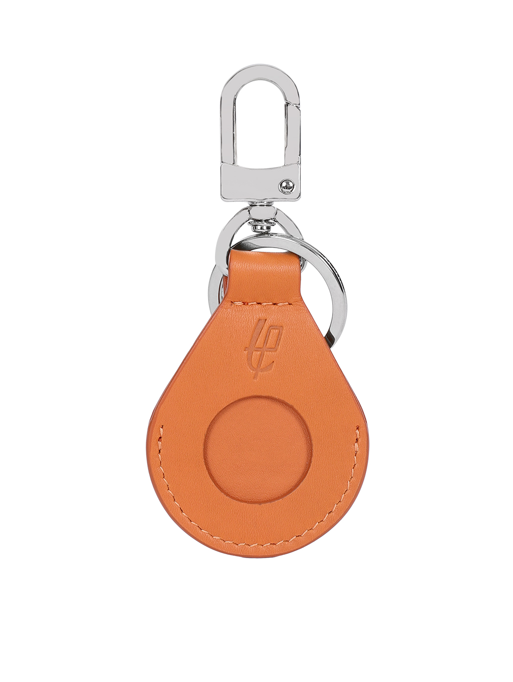 Charm Airtag Keychain Baranil Leather Orange