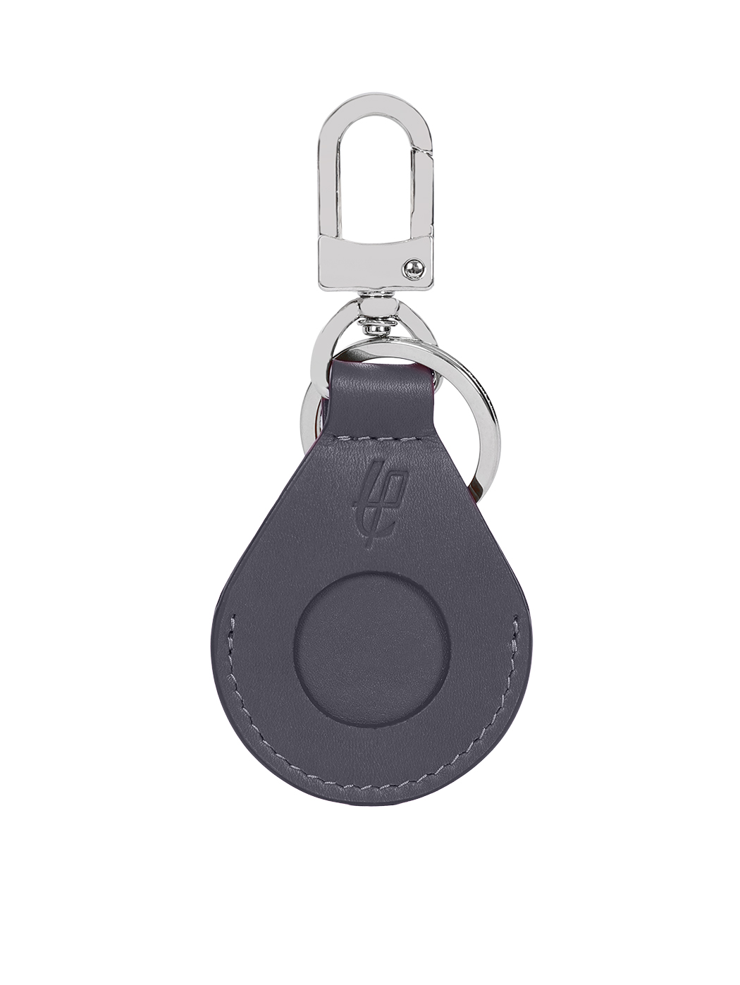 Charm Airtag Keychain Baranil Leather Blue